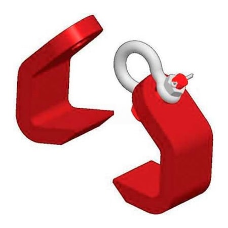 Machining & Welding By Olsen M&W 1/2" Grade 100 Plate Hook - 15,000 Lb. Capacity 11723